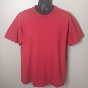 Vintage 90s Russell Athletic Adult XL T-shirt Crewneck Tee Red 100% Cotton USA